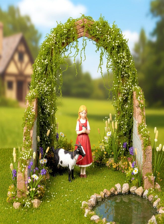 Warmtree Realistic Miniature Vines Simulation Vine Miniature Plants for DIY Mini Model Railway Fairy Garden Architecture Diorama Supplies Scenery Landscape Layout (White) - Image 3